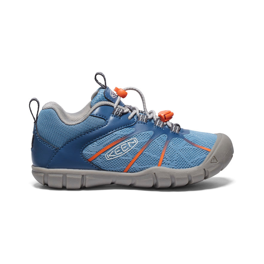 Mažųjų vaikiškų batų „Chandler 2 CNX“ sportbačiai Vintage Indigo/Safety Orange