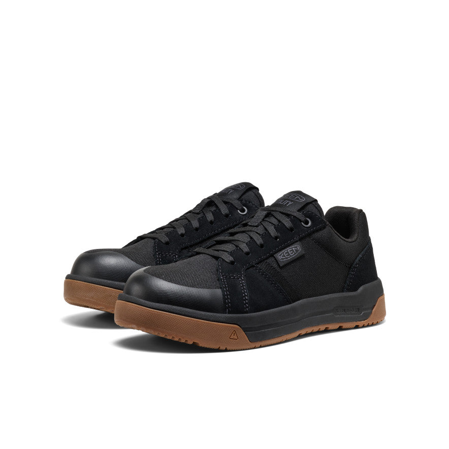 Women's Kenton Work Shoe (Carbon Toe) Black/Gum - Image 2